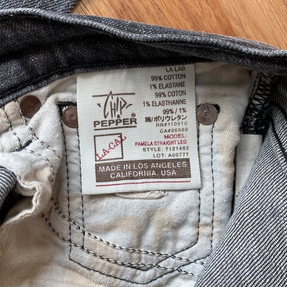 Grey Chip and Pepper Pamela Staight Leg size 26. - Picture 3 of 5